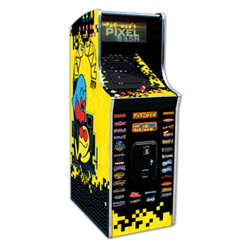 namco upright pac man arcade cabinet